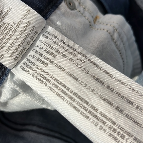 Abercrombie & Fitch Simone high rise super skinny denim jeans sz 28 6 long A&F - Picture 5 of 9